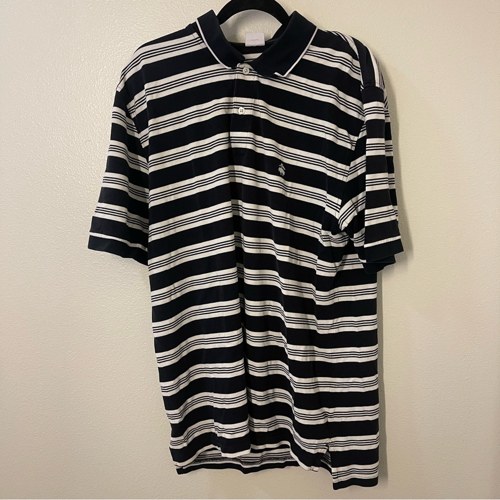 Brooks Brothers Men’s blue and white short sleeve polo shirt size XL